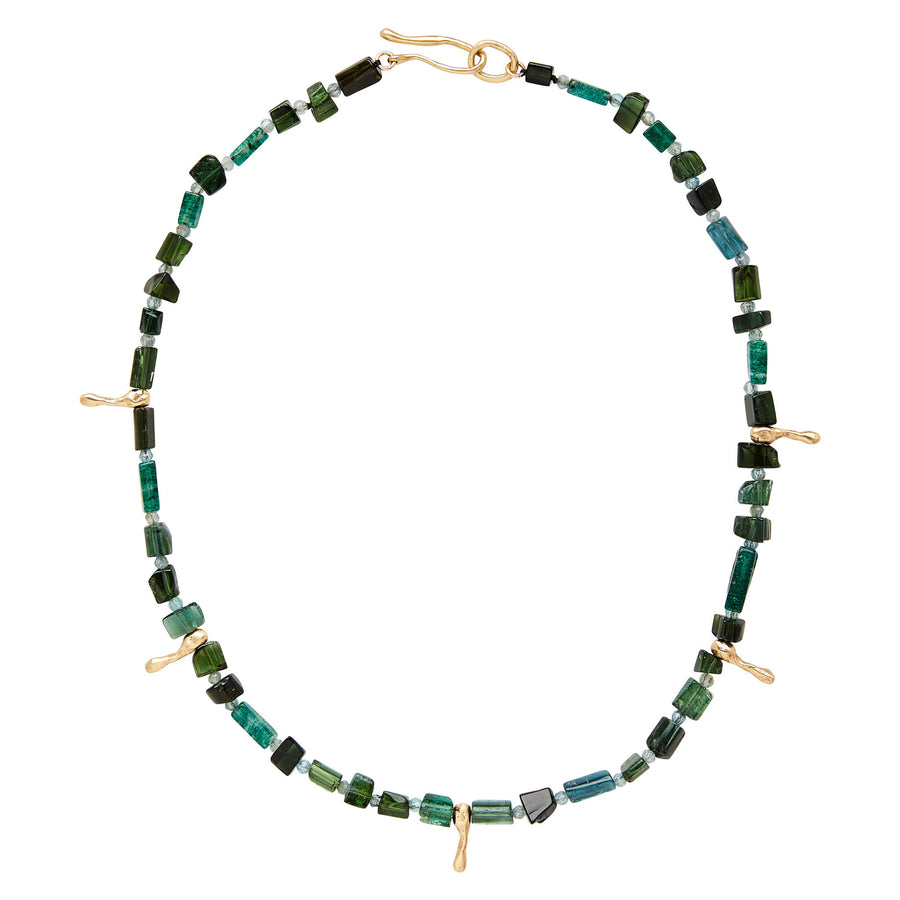 Nile Tourmaline Bronze Necklace