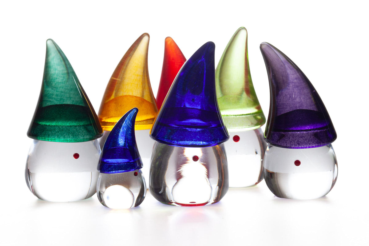 Large Tomte Glass Gnomes