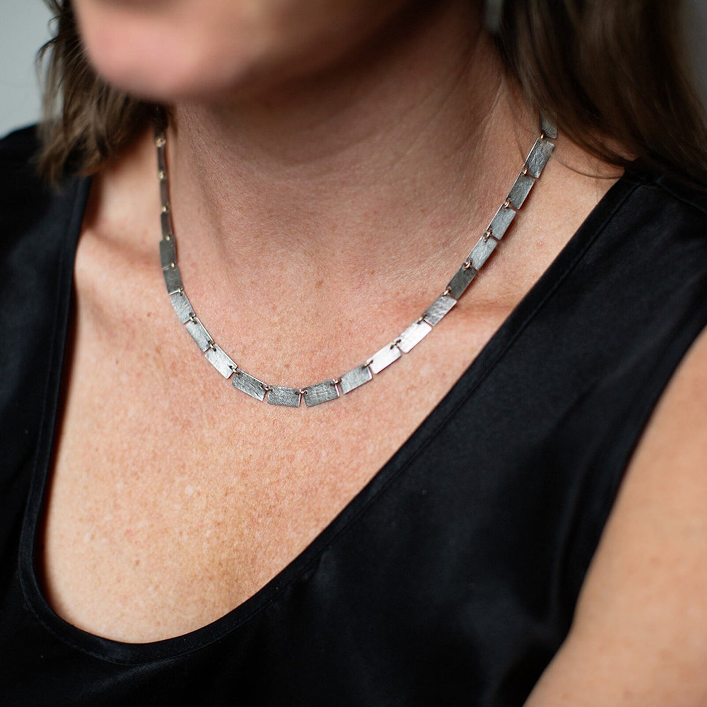 Textured Link Necklace