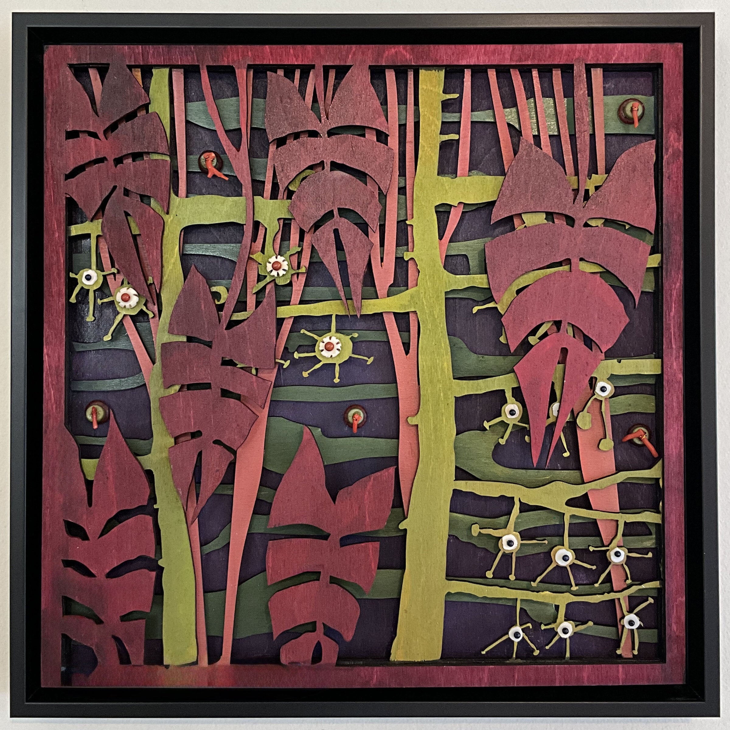 Burgundy Leaves and Vines