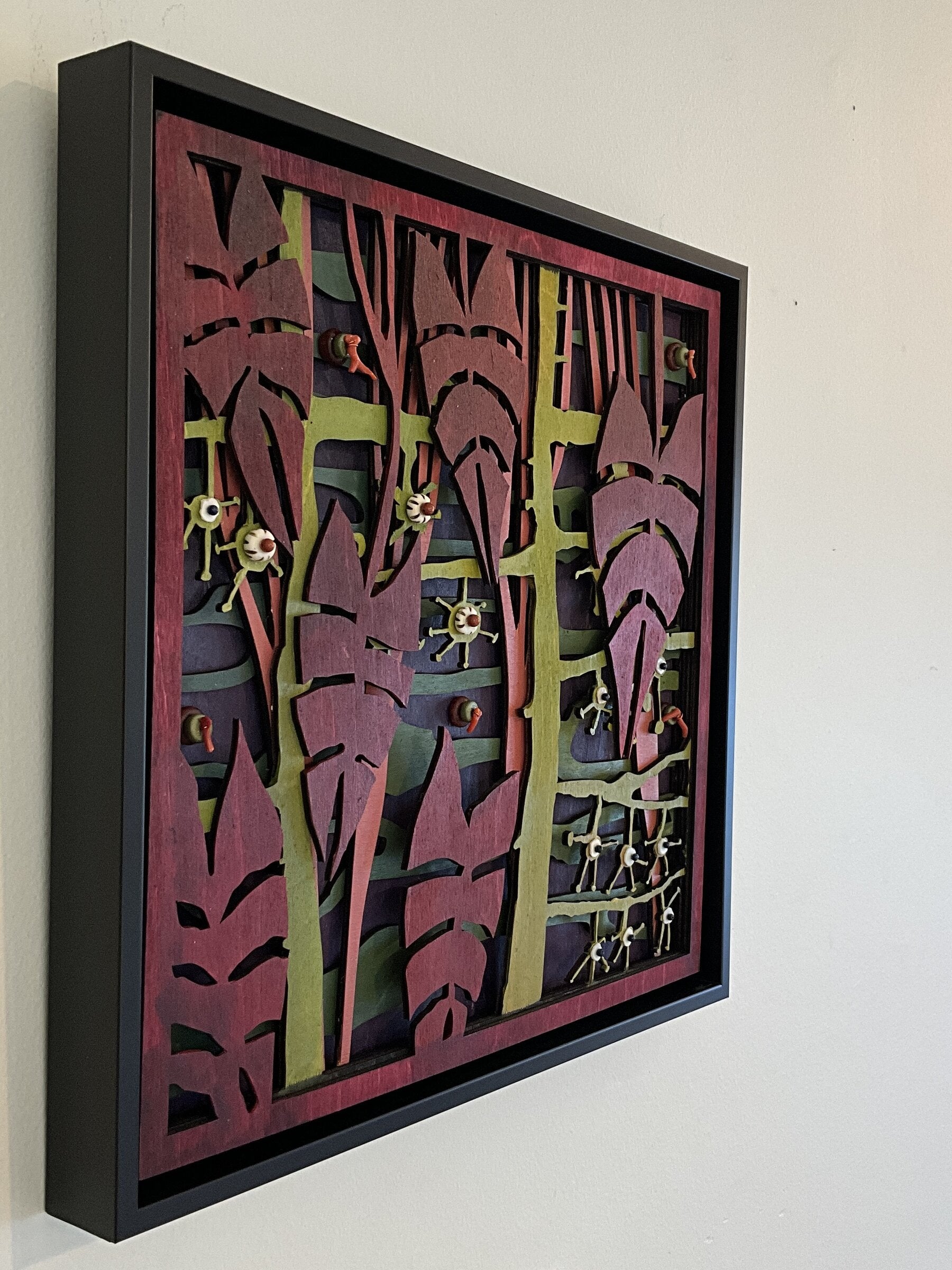Burgundy Leaves and Vines