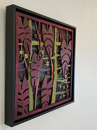 Burgundy Leaves and Vines