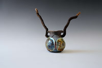 Smoked Shell Magic Forest Porcelain Vessel