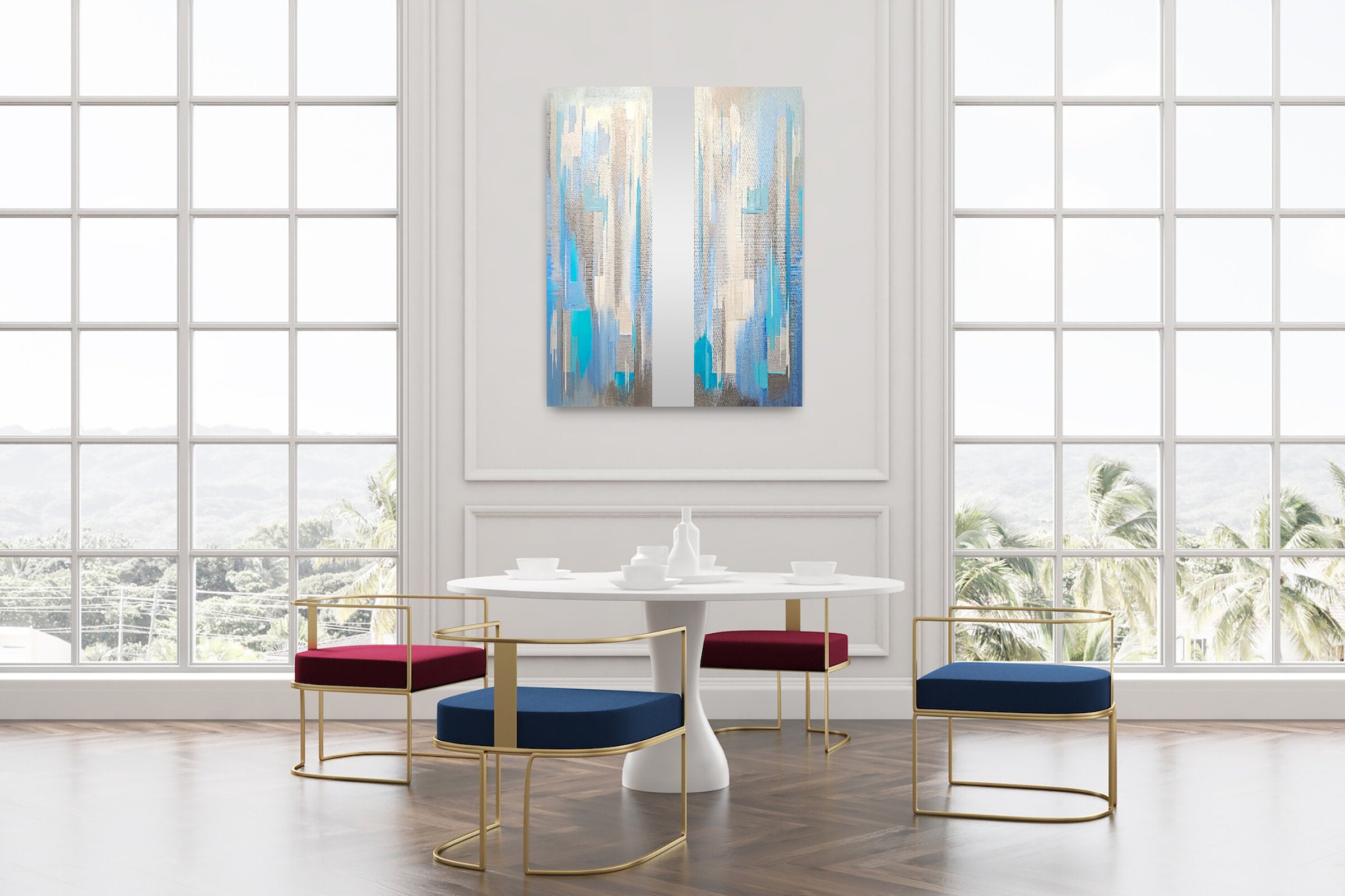 Aquamarine Diptych