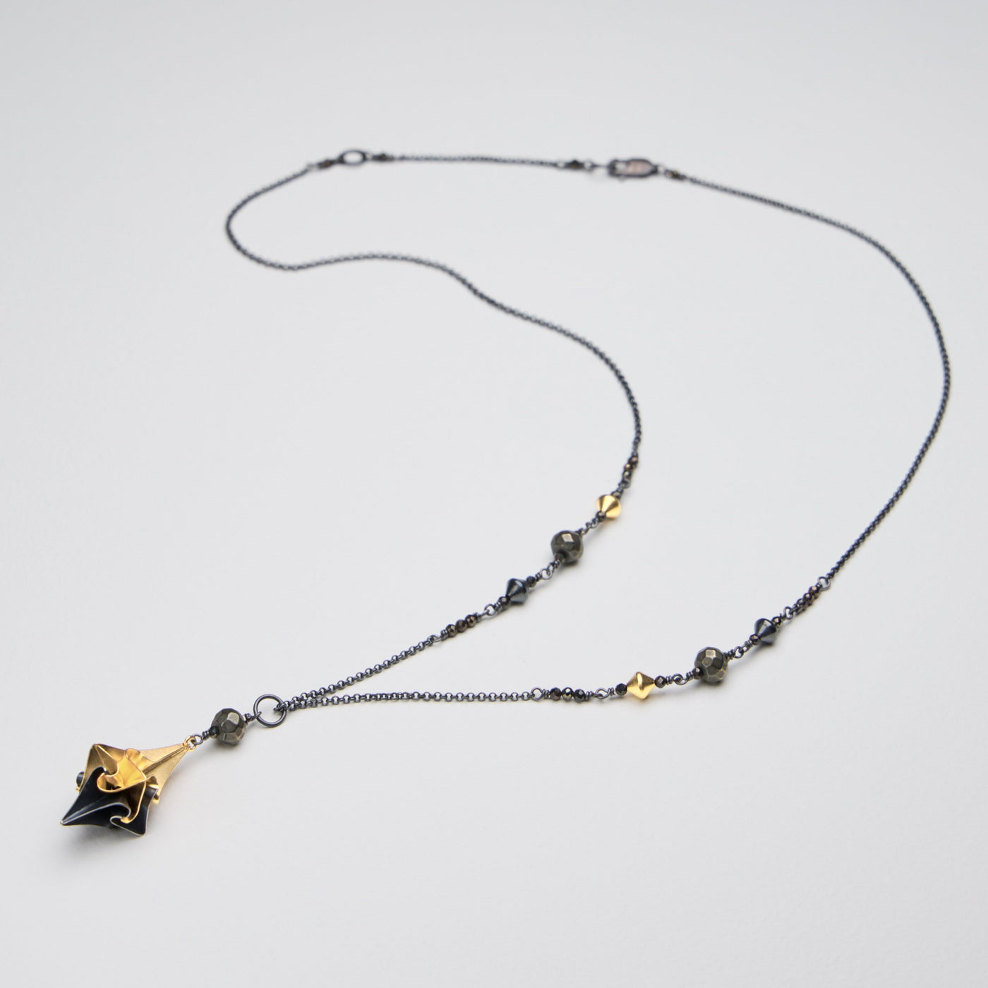 Gold & oxidized silver