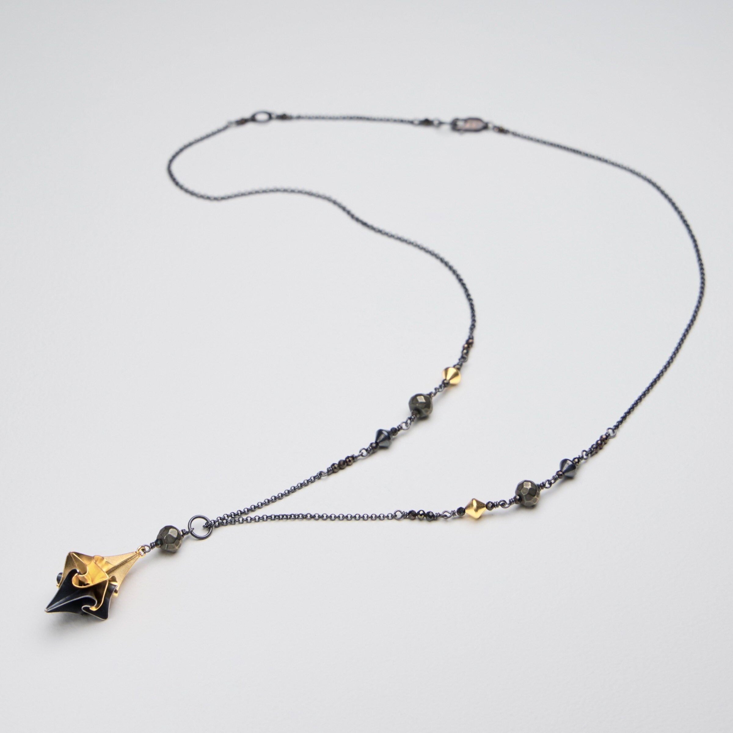 Gold & oxidized silver