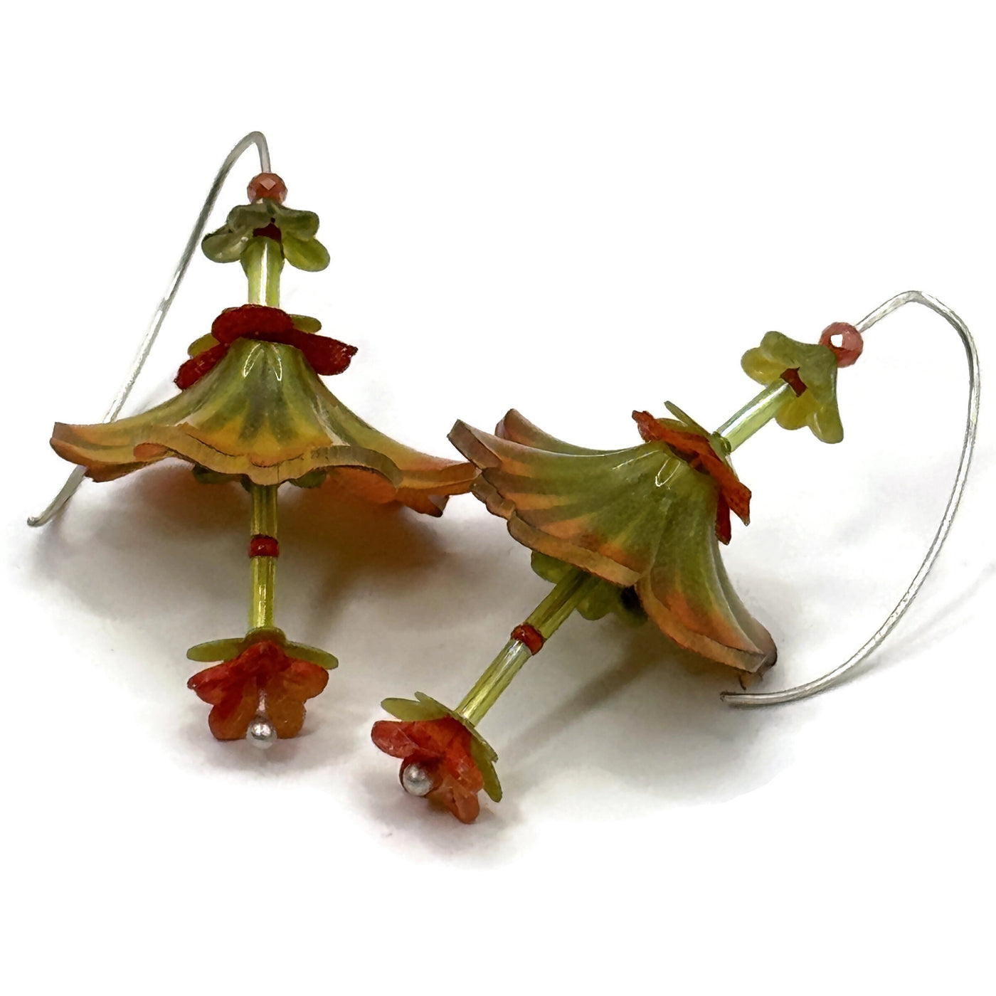 Short Nasturtium Earrings