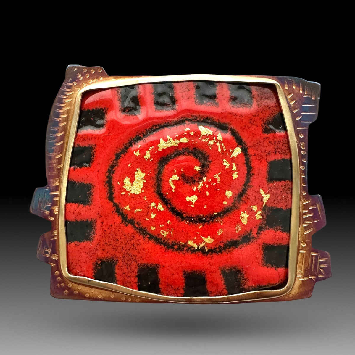 Golden Spiral Pin