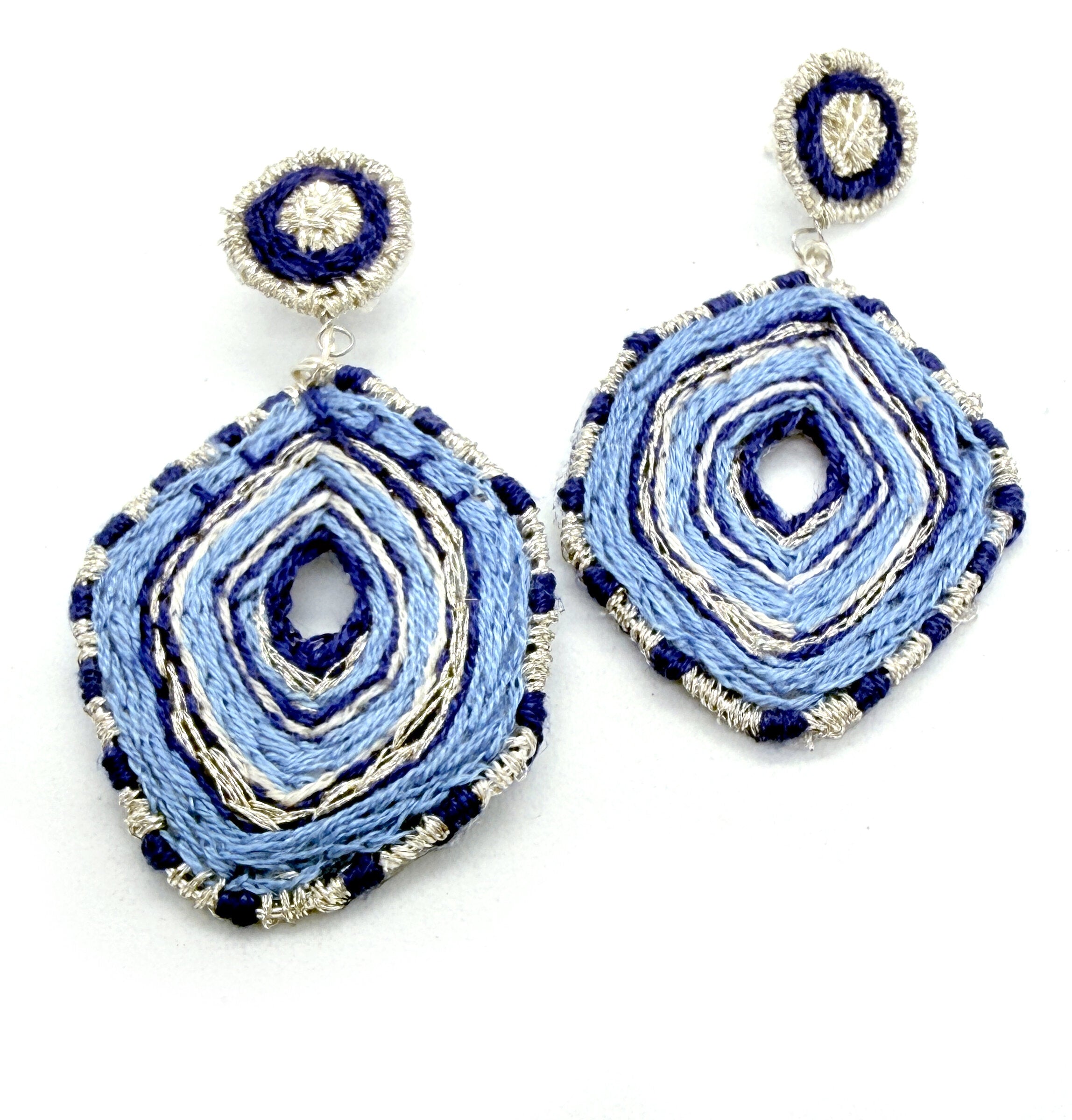 Portal Embroidered Earrings