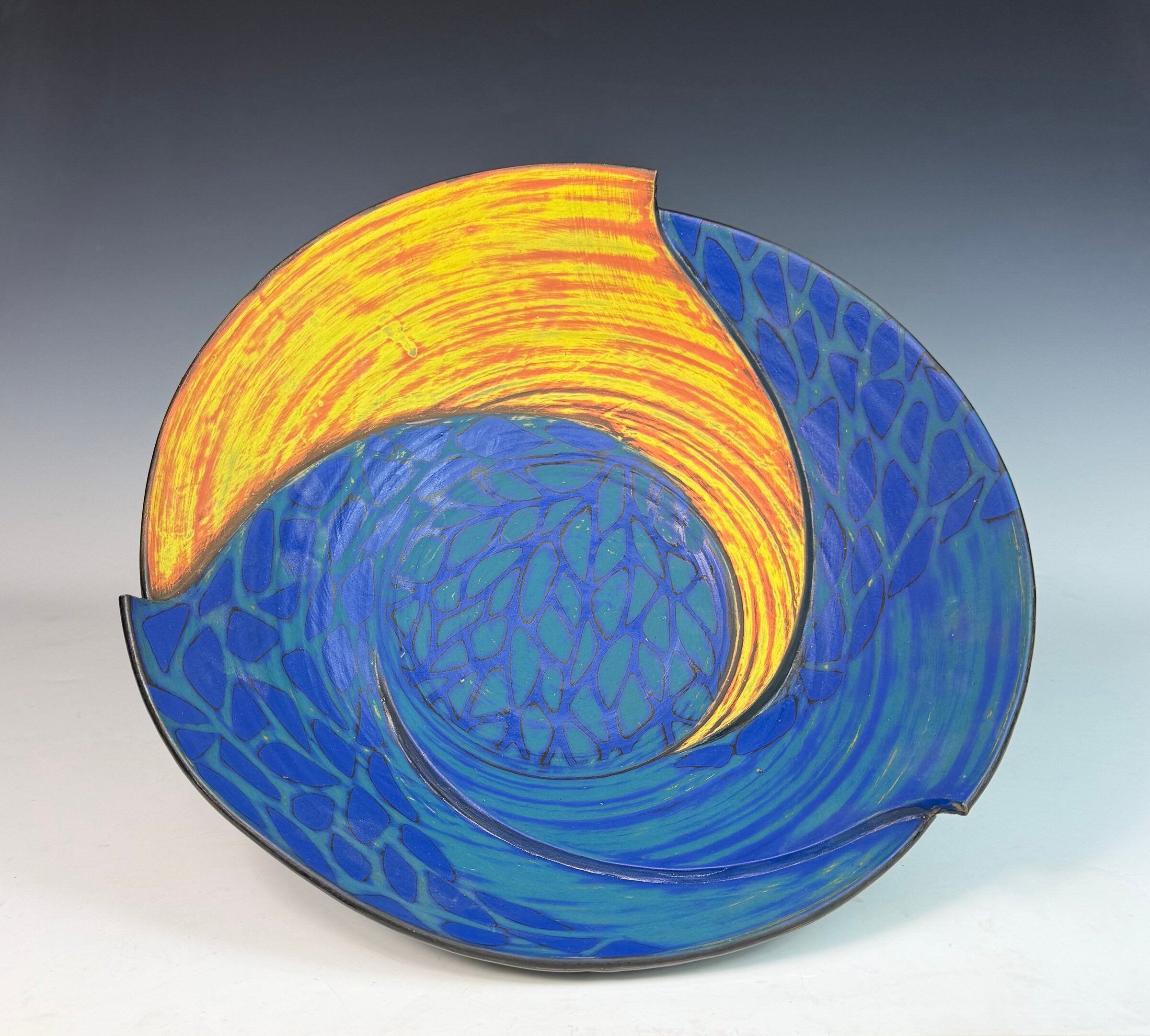 Sanded Leaf Bowl