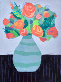 Coral Rose Bouquet