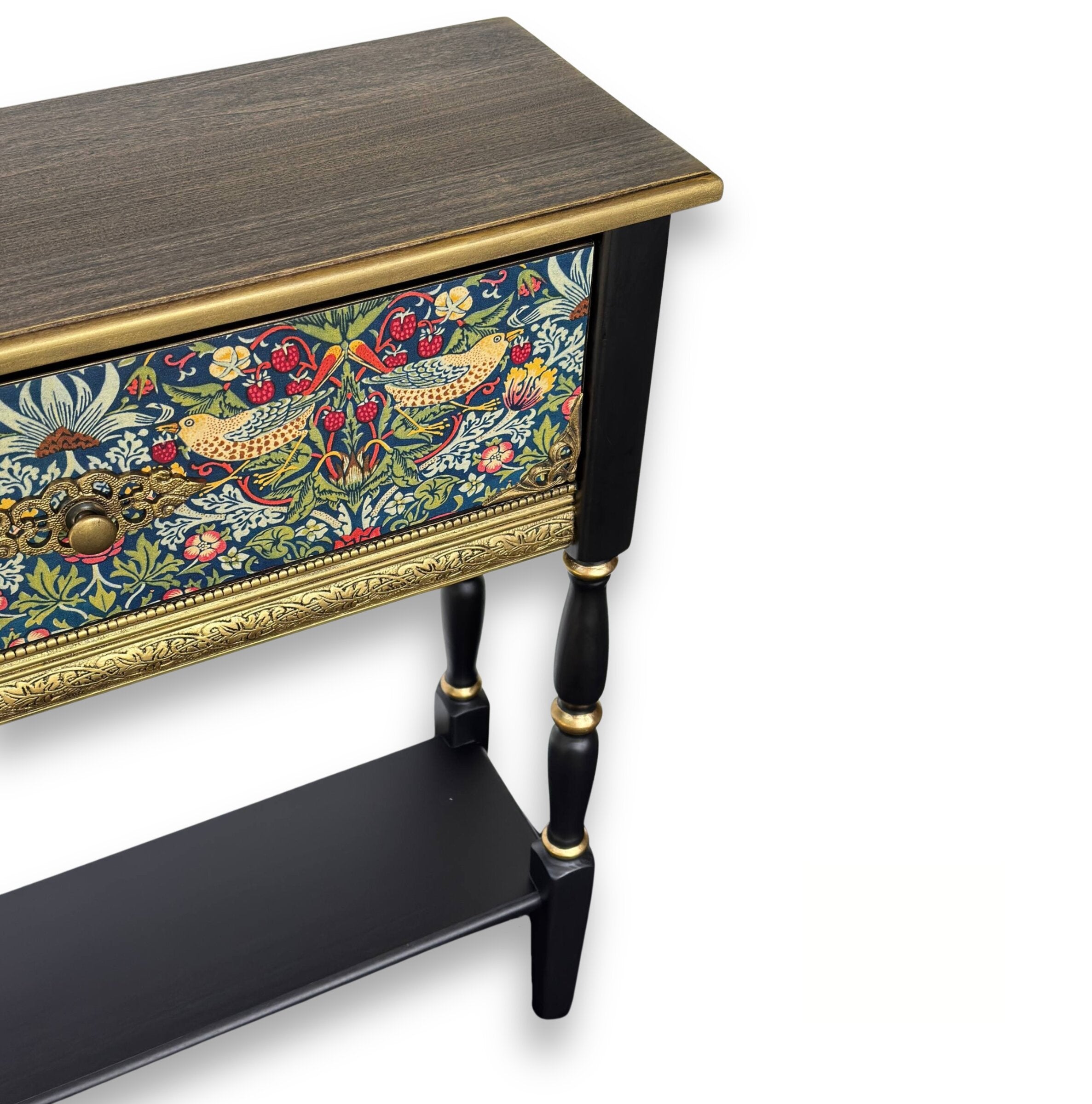 Strawberry Thief Narrow Console table