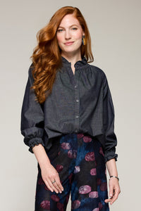 Chambray Beatrice Blouse