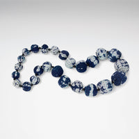 Stream Shibori Kantha Necklace