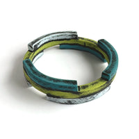 Blue, Teal & Lime Green