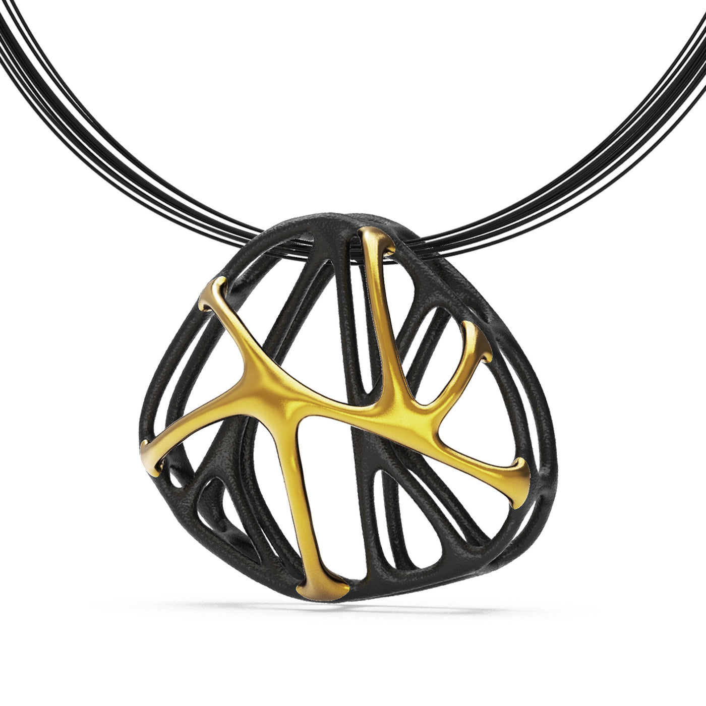 Gold Cellular Pendant