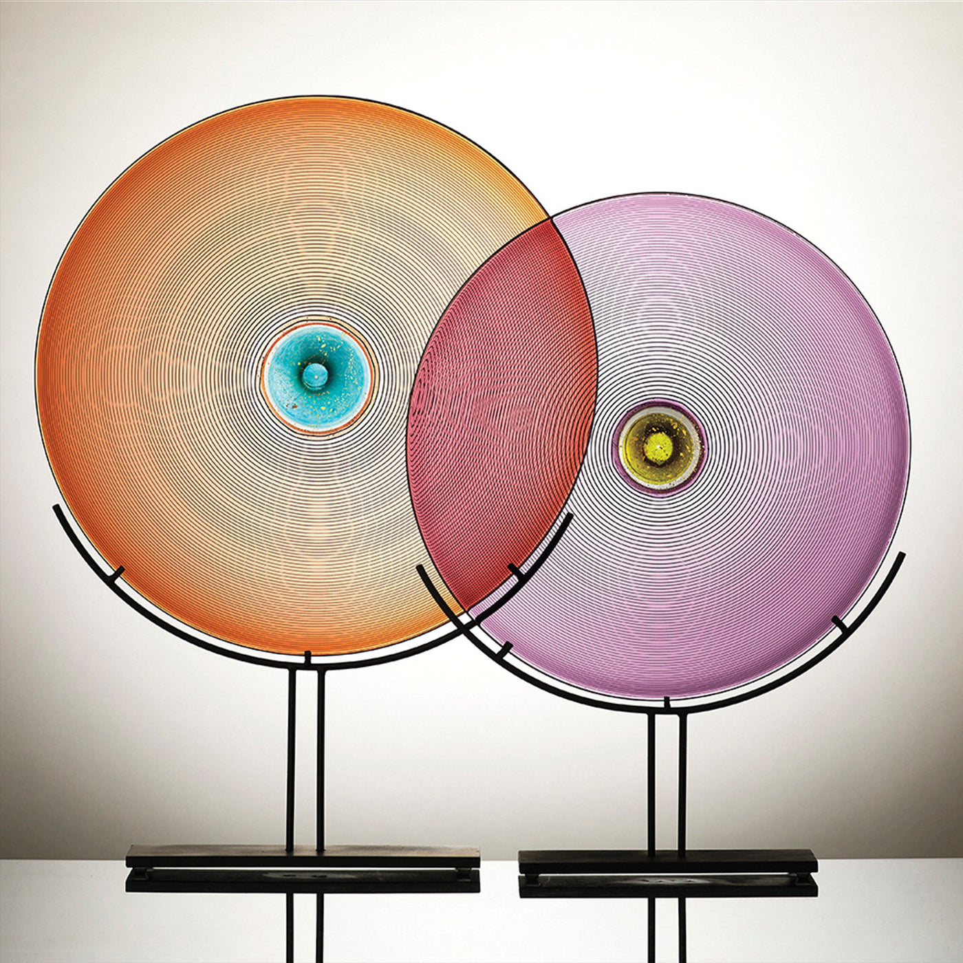 left to right: apricot, amethyst