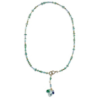 Emerald, Tanzanite, Turquoise Necklace