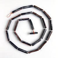 Weathered Bar Stitched Necklace