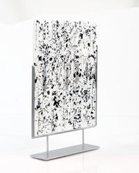 Aspens in Moonlight Art Glass Sculpture