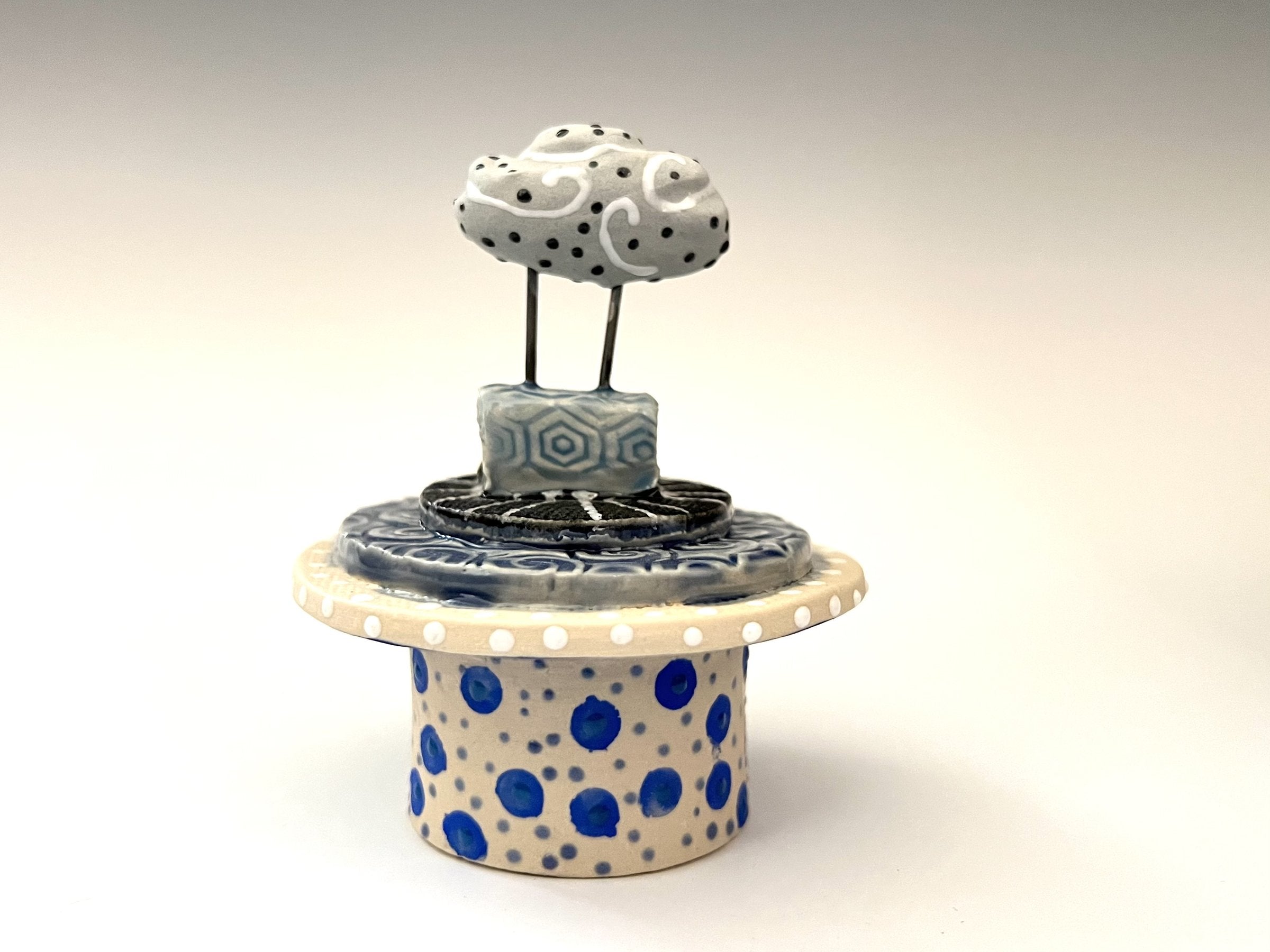 Mountain Monsoon Lidded Vessel