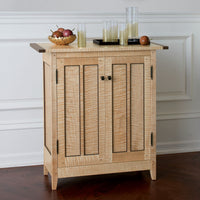 Tiger Maple Side Cabinet