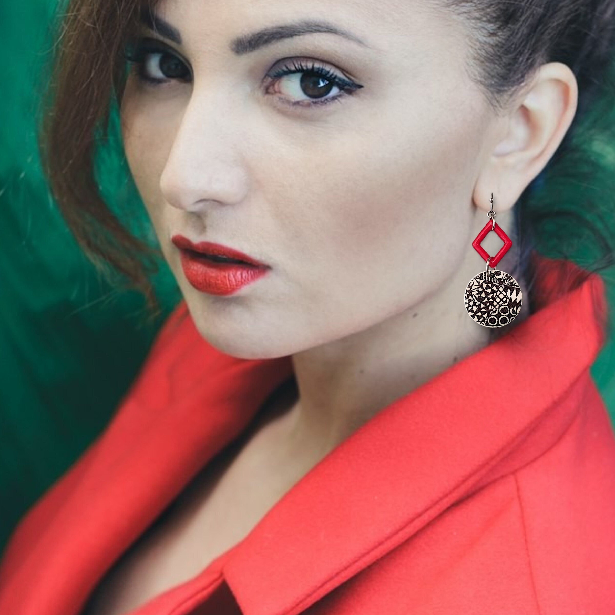 Chromatic Tension Diamond Earrings
