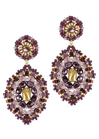 Fancy Oval Earrings