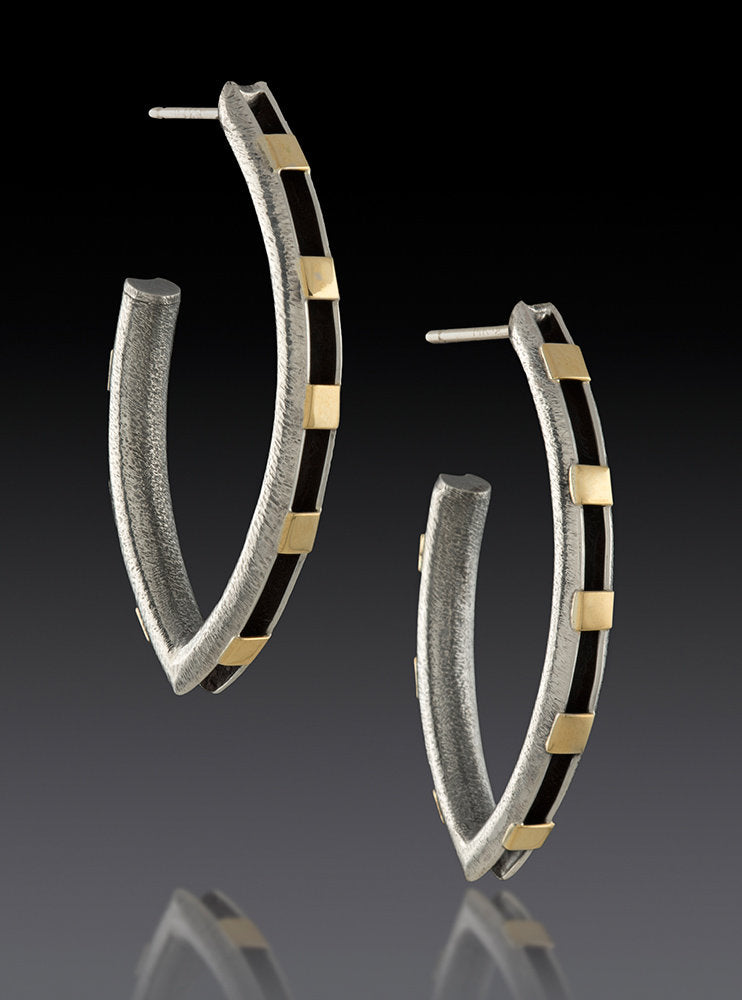 Elliptical Hoops with Gold