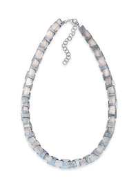 Textured Silver Pivot Necklace