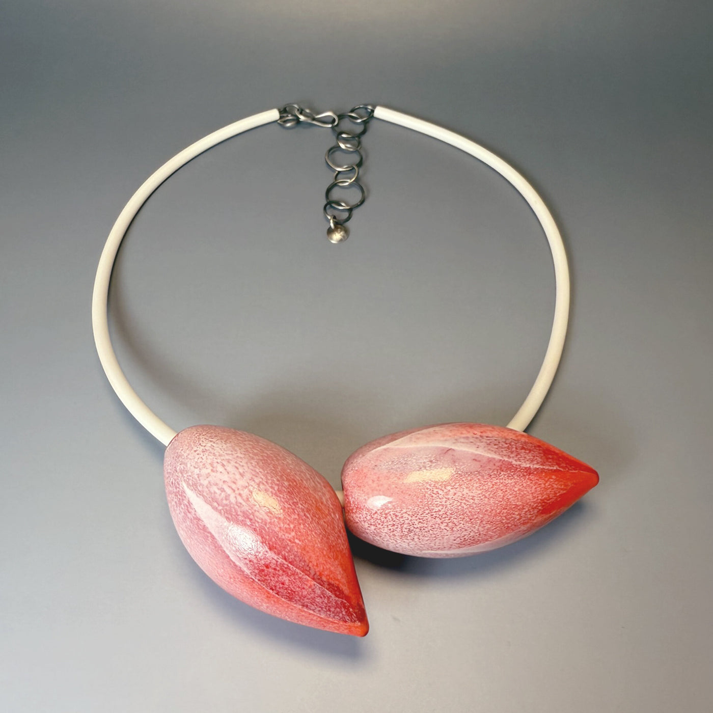 Red Floral Bud Necklace