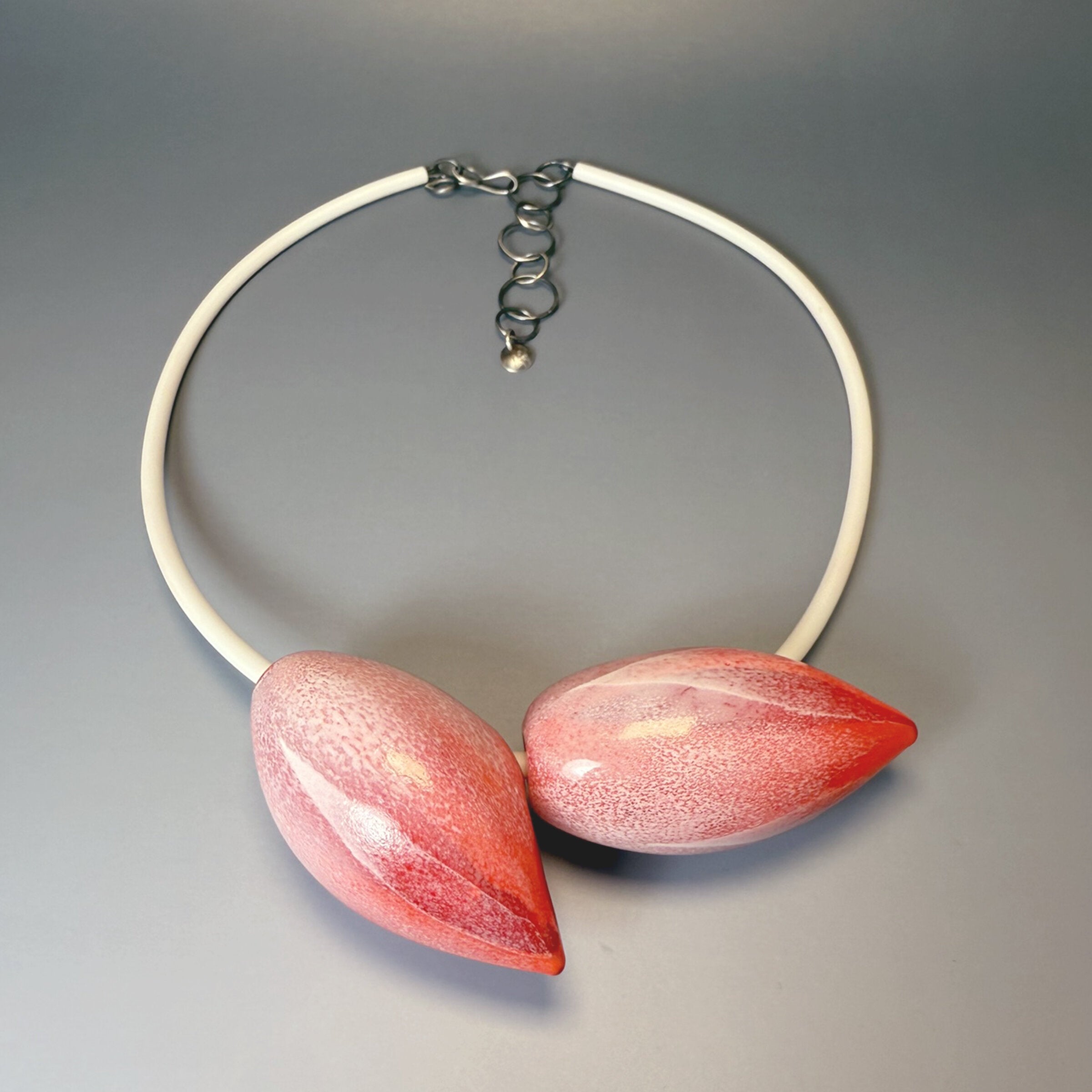 Red Floral Bud Necklace