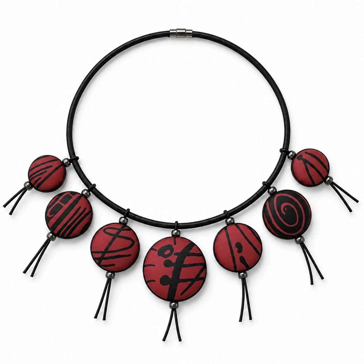 Scarlet Reversible Silk Choker