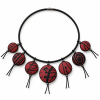 Scarlet Reversible Silk Choker