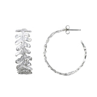 Fern Hoop Earrings
