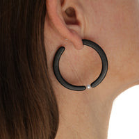 Hoop Earrings with Pearls