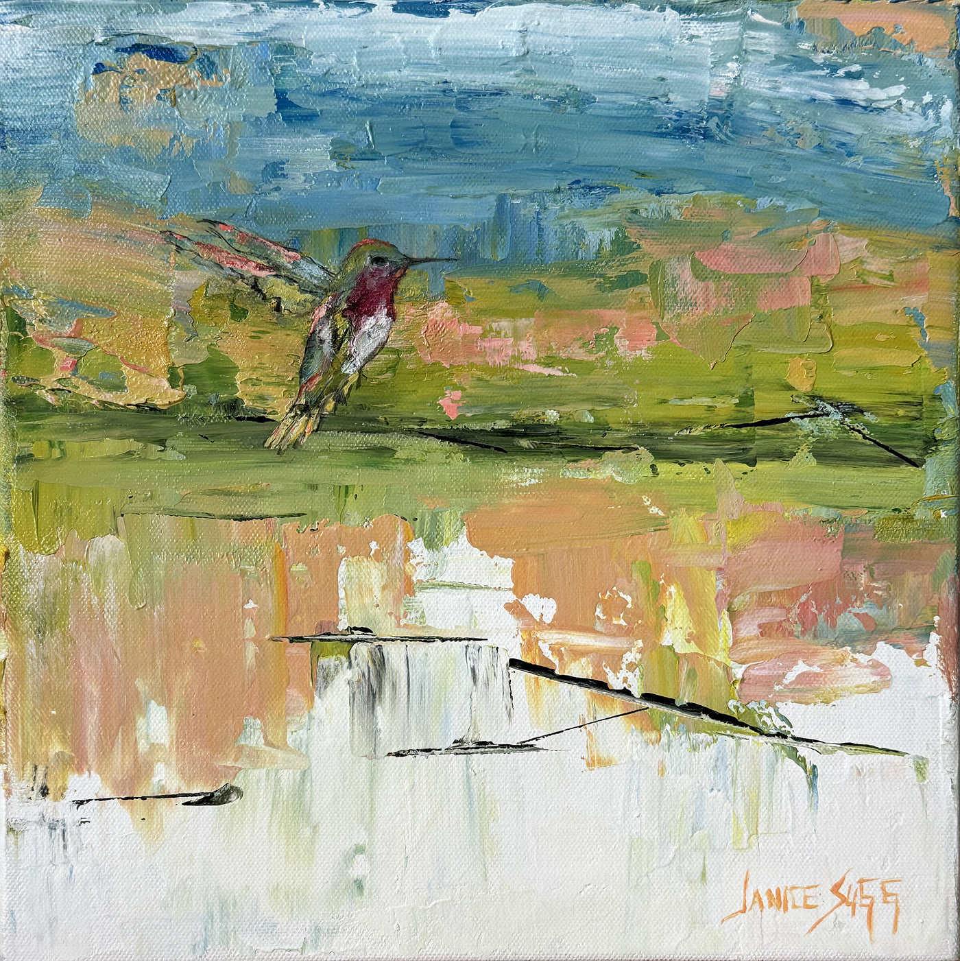 Hummingbird Taking Off