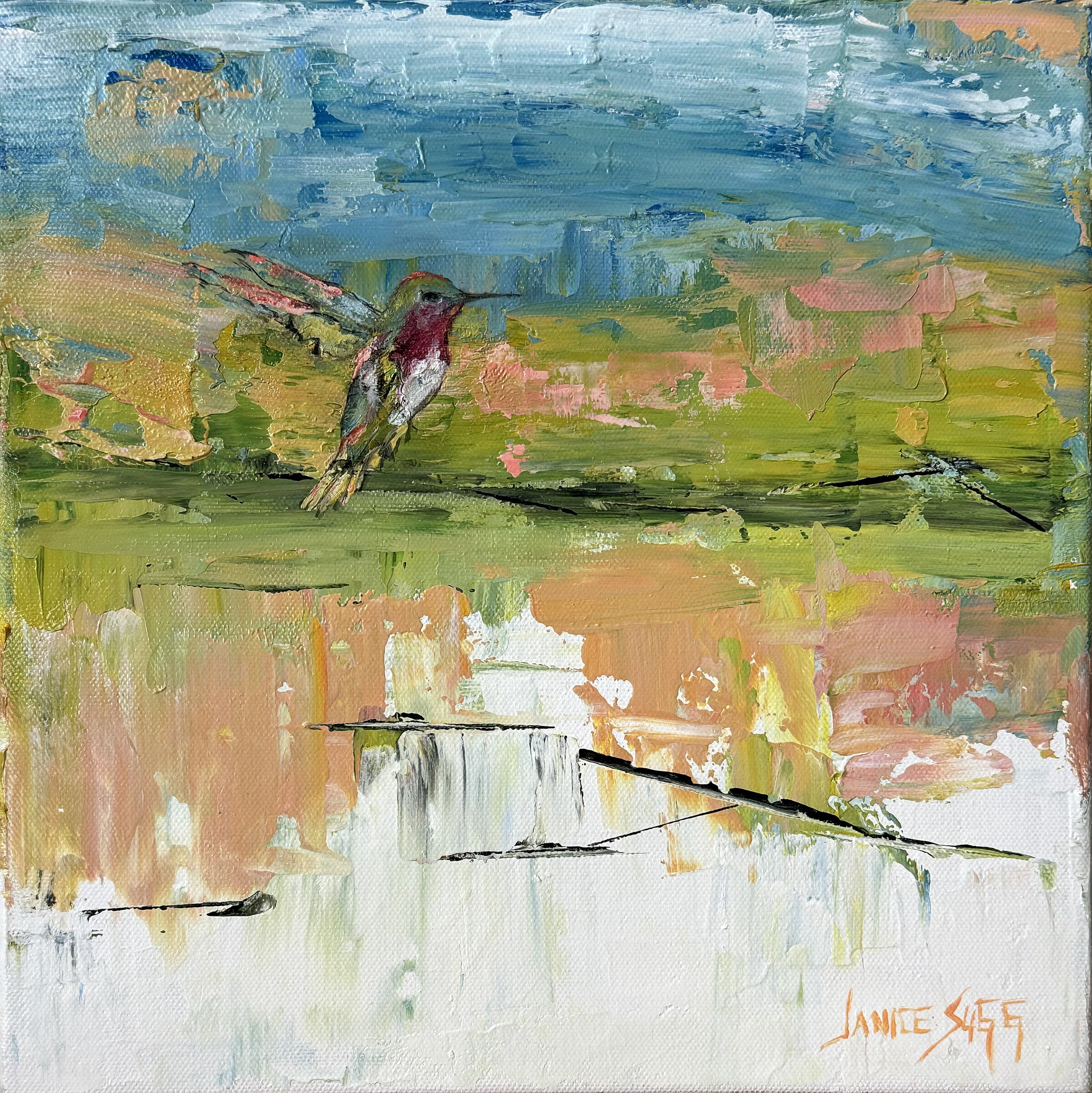 Hummingbird Taking Off