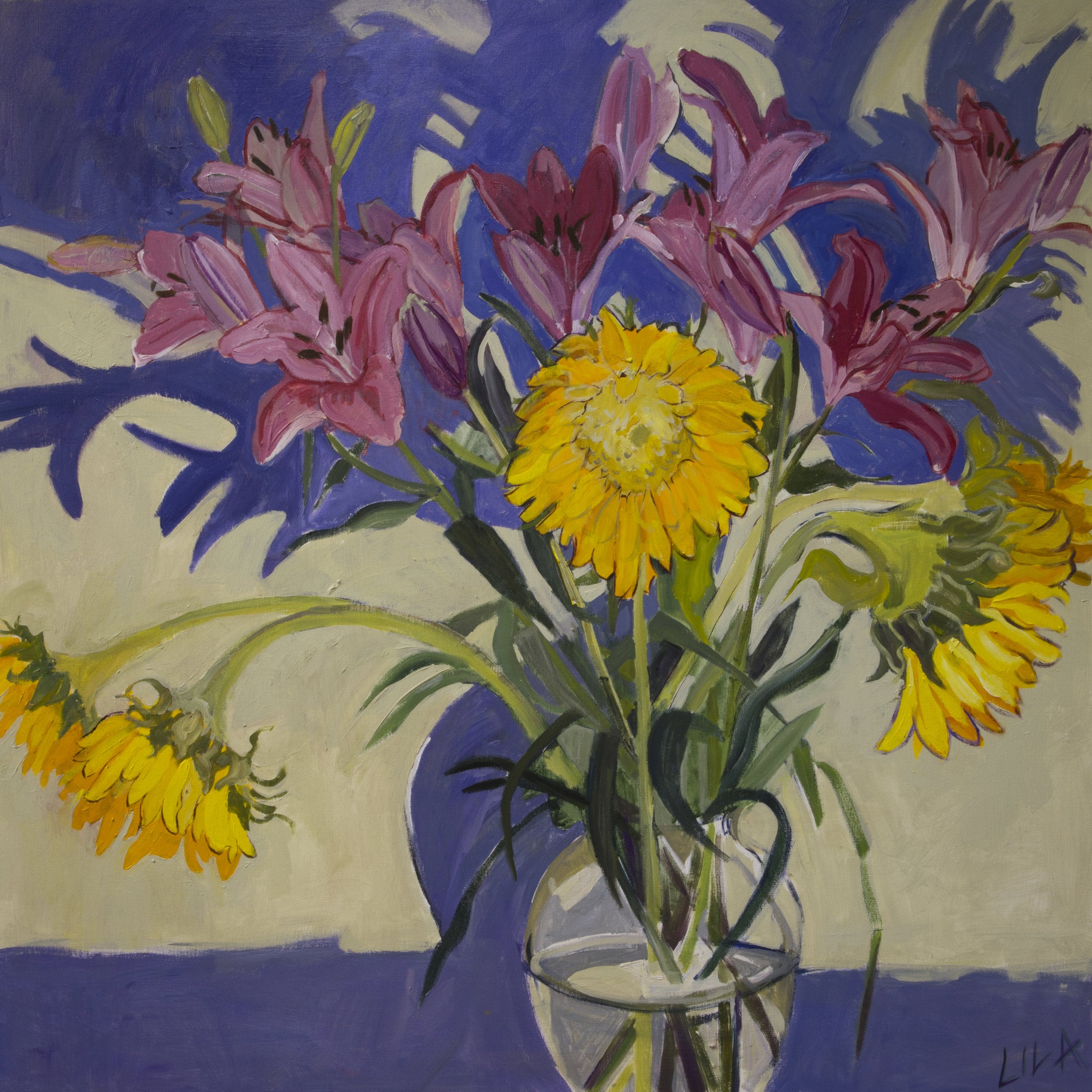 Lilies and Sunflowers