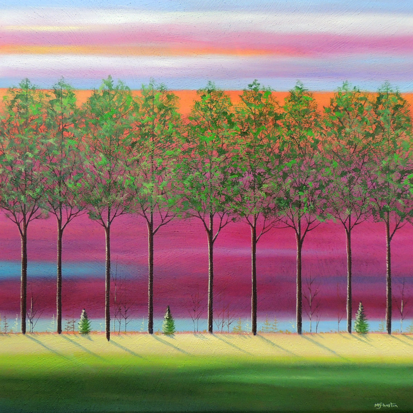 Summer Trees on Violet