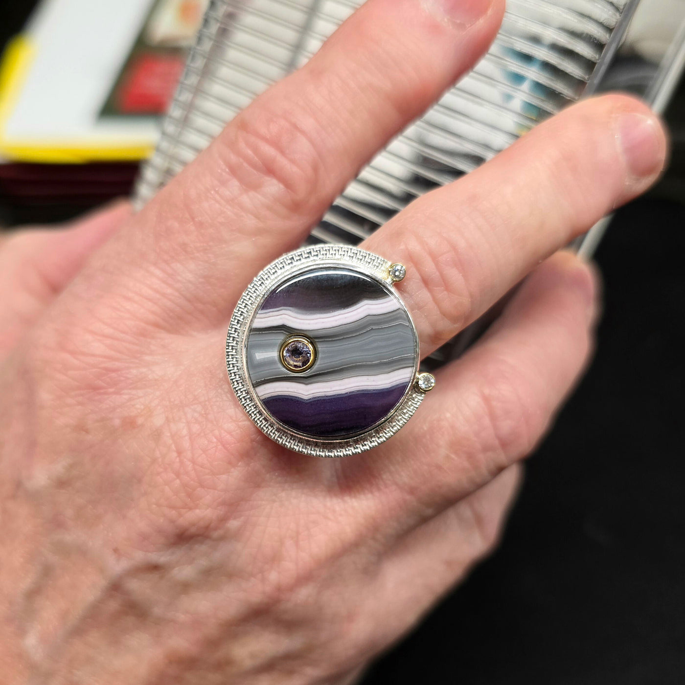 Purple Strata Ring