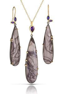 Pairs well with the one-of-a-kind Willow Creek Jasper, Iolite & Amethyst Earrings | Photo by Cole Rodger