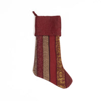 Jewel Striped Christmas Stocking