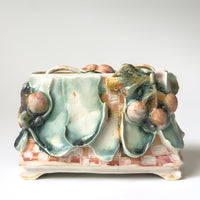 Checkered Cherry Slip Vase
