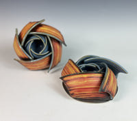 Amber with Steel Blue