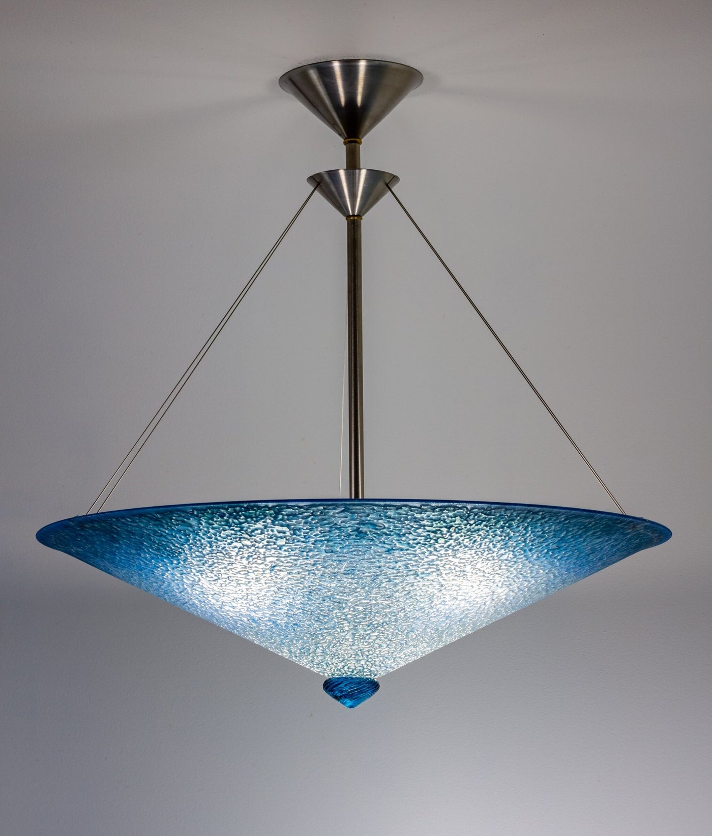 Deep Aqua Fade Pendant Chandelier