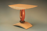 Red Teardrop End Table