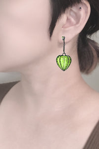 Green Lantern Plant Earrings