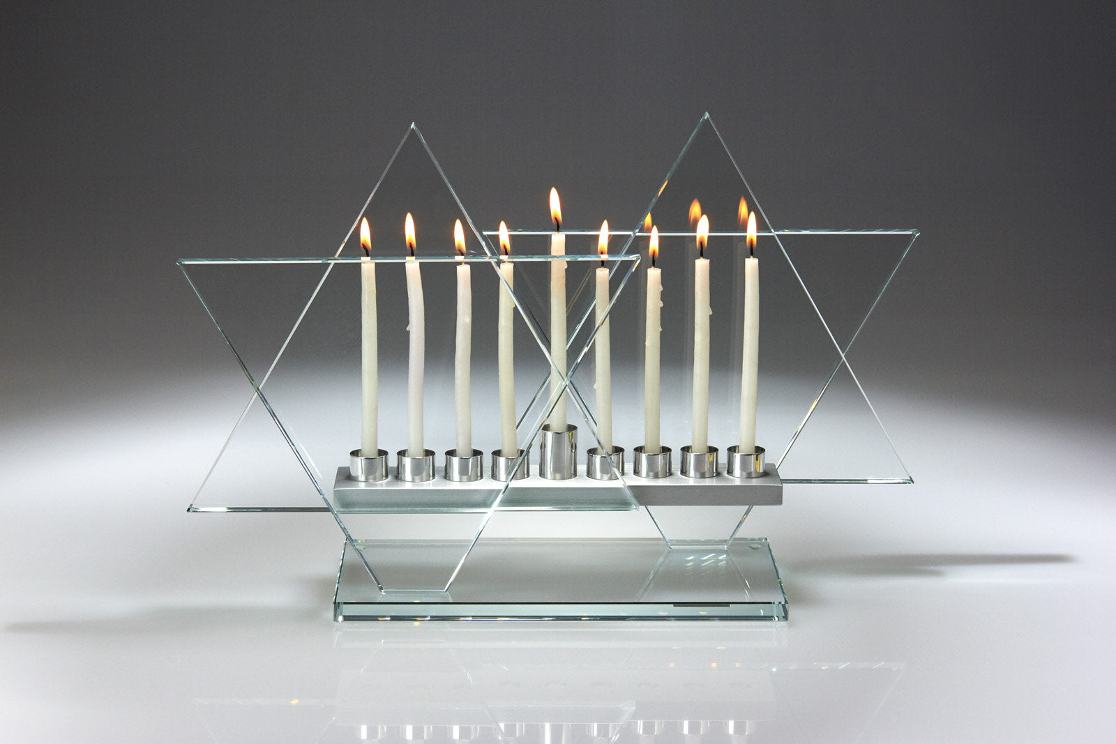 Crystal Clear Menorah Bet
