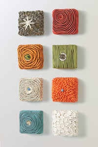 top to bottom, left to right: Stella, Rose, Sweet Pea, Grasses, Labyrinth, Flourish, Nesting, Meadowsweet
